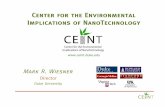 Center for the Environmental Implications of NanoTechnology - Society of Toxicology · 2015-05-15 · Center for the Environmental Implications of NanoTechnology (CEINT) 1. Elucidate