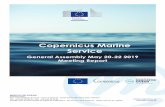 Copernicus Marine Service...between the Marine Service and the other services of the Copernicus program as well as with EMODnet. Each of the participants had the opportunity to elaborate