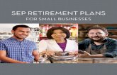 FOR SMALL BUSINESSES - DOL ... SEP Retirement Plans for Small Businesses is a joint project of the U.S