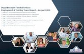 Department of Family Services Employment & Training Team … · 2018-12-10 · Department of Family Services Employment & Training Team Report –August 2016 Pages 1-2: Workforce