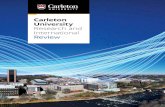 Carleton University Research and International Review 2019 · Innovation (READi) training program. Carleton is also helping to create . transportation of the future. Across the university,