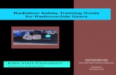 Radiation Safety Training Guide for Radionuclide Users...Interaction of Ionizing Radiation With Matter 13 Mechanisms of Interaction 13 Characteristics of Different Types of Ionizing