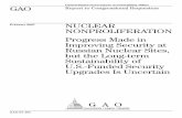GAO-07-404 Nuclear Nonproliferation: Progress Made in ...NUCLEAR NONPROLIFERATION Progress Made in Improving Security at Russian Nuclear Sites, but the Long-term Sustainability of