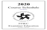 Course Schedule - FFIEC Home Page Course Schedule Book.pdfCourse Schedule FFIEC Examiner Education First Edition – October 2019 ... May 4 - 7, 2020 Liquidity Risk Management Workshop