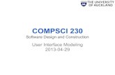 COMPSCI 230 - The University of Aucklandlutteroth/teachings/...GUI Builders: WindowBuilder for Eclipse 4. User Interface Prototypes (“Click Dummies”) More Swing Widgets Scrollbar