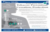 Youth Facts 2011 Tobacco: Prevention, Cessation, Protection€¦ · 7 to 8 95%. Youth Facts Tobacco 4 50% 68% Protection reported they had smoked contraband cigarettes at least once