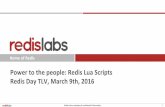 Redis Labs | The Best Redis Experience - … › wp-content › uploads › 2016 › 03 › 07...2016/03/07  · Lua versions Redis: 5.1.5 2012-02-17 Current: 5.3.2 2015-11-30 No major