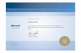 CERTIFIED - kandev.com · CERTIFIED CERTIFIED $& Steven A. Ballmer FHU TODOR S KANDEV Has successfully completed the requirements to be recognized as a Microsoft® Certified Systems