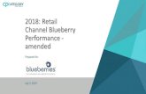 2018: Retail Channel Blueberry Performance - …...through the retail channel. Per capita consumption of frozen blueberries is about the same as strawberries, and increased +4.7% vs.