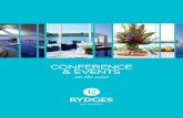 CONFERENCE & EVENTS - Rydges Hotels & Resorts€¦ · hotel boasts contemporary and spacious guest rooms and apartments complimented by Zebu bar + grill, Port Macquarie’s favourite