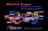 World Expo - download.101com.comdownload.101com.com › pub › rec › files › WE08SponsorshipOpportun… · on unique promotional items. Lanyards Exclusive Sponsorship Sponsor