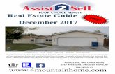 YOUR HOIE REALTY Real Estate Guide December 2017€¦ · Assist-2-Sell, Your hoice Realty 1355 Airbase Rd., Mountain Home, ID 208-587-9111 YOUR HOIE REALTY Real Estate Guide December