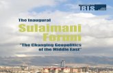 The Inaugural Sulaimani Forum - The American University of ... Inaugural Sulaimani Forum... · The inaugural Sulaimani Forum brought together government officials, policy analysts,