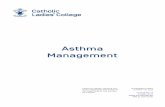 2018CLC Policy- Asthma Managment › app › uploads › 2018 › 07 › 2018CLC... · that are reasonably foreseeable. The keys to prevention of an asthma attack is knowledge of