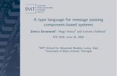 A type language for message passing component …...Choreographies for reactive programming. CoRR, abs/1801.08107, 2018. 3F. Montesi. Choreographic Programming. PhD thesis, IT University