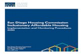 San Diego Housing Commission Inclusionary Affordable Housing€¦ · Inclusionary Affordable Housing Implementation & Monitoring Procedures The amount of the Inclusionary In Lieu