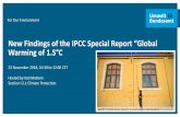 New Findings of the IPCC Special Report “Global Warming of ... · Background of the IPCC Special Report “Global Warming of 1.5o C” Slide 4 Top I Background of the IPCC Special