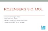 ROZENBERG S.O. MOL - Mediawijs.bemediawijs.be/sites/default/files/wysiwyg/rozenberg...Inzetten op preventie Verticale leerlijn 1E JAAR • Algemeen veilig online: Spreker + nabespreking