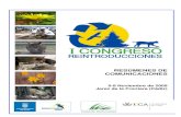 RESÚMENES DE COMUNICACIONES...Acciones de rescate de fauna y reforzamiento de poblaciones llevados a cabo por el ZooBotánico de Jerez durante el periodo 2002 – 2009. Mariano Cuadrado.