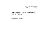 XPower Powerpack 200 Plus - images-na.ssl-images-amazon.com › images › I › 917pHdoQR… · the XPower Powerpack 200 Plus incorrectly or misusing it may damage the equipment