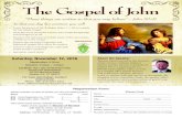 The Gospel of John - ... for the whole Gospel ¥ Meet the seven powerful women who model discipleship and courage for us all ¥ Discover the rich layers beneath many of the encounters