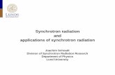Synchrotron radiation and applications of synchrotron ... · Properties of synchrotron radiation . Adapted from Terasawa and Kihara . in: H. Saisho and Y. Gohshi (Eds.), Applications