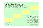 Windows Embedded Device Driver Documentation...About this document This is the device driver documentation for the armStone, nanoRISC, NetDCU14, PicoMOD and QBliss series based on
