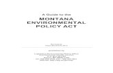 A Guide to the MONTANA ENVIRONMENTAL POLICY ACTleg.mt.gov/content/Publications/Environmental/2013-mepa-handbook.pdfThis Guide to the Montana Environmental Policy Act should not be