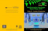 Northampton Heritage Open Days 2019...2 Welcome to Heritage Open Days in Northampton 3 Town Centre Venues Heritage Open Days is a national event co-ordinated locally by Northampton