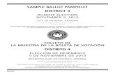 SAMPLE BALLOT PAMPHLET - Phoenix, Arizona › cityclerksite › Documents › Nov. 2013 D4S… · Cómo votar en los lugares de votación Elección Municipal: La Elección en la Municipalidad