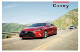 2015 Camry eBrochure - Dealer.com US€¦ · AUTO HIGH BEAMS (AHB)2 Shine bright with advanced safety features. Camry’s available Automatic High Beam system helps detect vehicles