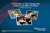 A Guide to Teaching the American Revolution · Hill.” Their new “City” would be based on their religious beliefs, rather than buildings or roads. These religious beliefs were