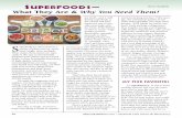 SUPERFOODS— Denis Ouellette · your health and well-being, can slow (and even reverse) aging, lessen inflammation and pain, boost immunity, and prevent the ravages of degenerative