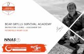BEAR GRYLLS SURVIVAL ACADEMY · The Bear Grylls Survival Academy provides tailored outdoor activities to suit both leisure and corporate markets. Accredited by the Institute of Outdoor