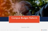 Campus Budget Reform - Provost · OFFICE OF THE PROVOST • UIUC portion of the increase in 2% General Funds Base: $4.01 million allocated to tuition colleges based on FY18 permanent