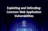 Exploiting and Defending: Common Web Application ......Common Web Application Vulnerabilities. Principal Security Consultant SANS Instructor Denver OWASP Chapter Lead ... HTTPS (TLS