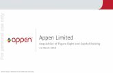 Appen Presentation Template - ASX · 3/11/2019  · Important notice and disclaimer This investor presentation (Presentation) is dated 11 March 2019 and has been prepared by Appen