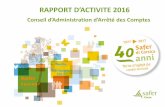 RAPPORT D’A TIVITE 2016corse.safer.fr › wp-content › uploads › 2017 › 06 › rapport-2016.pdf · 09/06/2017 SAFER CORSE - Rapport d'activité 2016 2 Les principaux faits