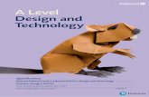A Level Design and Technology · Progression from GCSE and beyond to HE/Careers-We’ve designed the GCSE and AS/A level qualifications together to ensure clear progression of knowledge,
