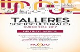 DISTRITO NORTEcgpinomontano.org/wp-content/uploads/2016/09/Catalogo-Talleres... · SALUDO DE LA DELEGADA MYRIAM DÍAZ RODRÍGUEZ El Distrito Norte tiene en sus talleres socioculturales