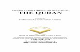 ENGLISH TRANSLATION OF THE MEANING OF THE QURAN › mahir › noble_quran... · 2020-06-02 · ENGLISH TRANSLATION OF THE MEANING OF THE QURAN Translated By: Professor (Dr.) Syed