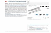 VAP LED - my15.digitalexperience.ibm.com€¦ · ARCHWAY™ PASSAGE™ LED Specification Matrix Nominal lumens Initial delivered lumens @ 80CRI with clear polycarbonate lens Initial