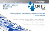 Securing SCADA critical network against internal and ...critis2016.org/IMG/pdf/5c_2_securing_scada... · Securing SCADA critical network against internal and external threats Anas