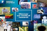 Discover our world of research...Future Food Page 16 World-class science drives our approach Future Food Page 16 People are at the heart of our strategy Our research vision Page 6