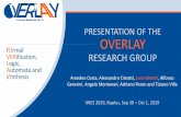 PRESENTATION OF THE OVERLAY · APPLICATIONS DISCRETE AND CONTINUOUS HYBRID SYSTEMS ... Mathematical techniques for the specification, validation, verification, and synthesisof systems