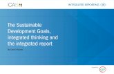 The Sustainable Development Goals, integrated thinking and ......The Sustainable Development Goals, integrated thinking and the integrated report 7 The framework for contributing to