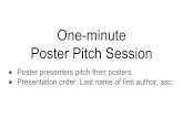 One-minute Poster Pitch Session - SwissText · One-minute Poster Pitch Session Poster presenters pitch their posters Presentation order: Last name of first author, asc. ... textual