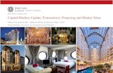 Capital Markets Update: Transactions, Financing …1 Hotels & Hospitality Capital Markets Update: Transactions, Financing and Market Value State of the Industry Alert – Meet the