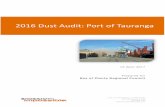 2016 Dust Audit: Port of Tauranga · 2016 Dust Audit: Port of Tauranga 13 April 2017 Prepared for Bay of Plenty Regional Council Suite 1-6, D72 Building, 72 Dominion Rd Mt Eden, Auckland