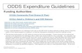 ODDS Expenditure Guidelines€¦ · Expenditure Guidelines Version 11 Effective 11/1/19 3 • Staffing ratios use the convention of # attendants or staff: # individuals getting services.